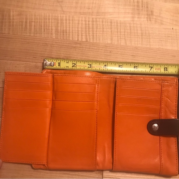 MZ Wallace Bags Mz Wallace Ingrid Dark Blue Camo Wallet Orange